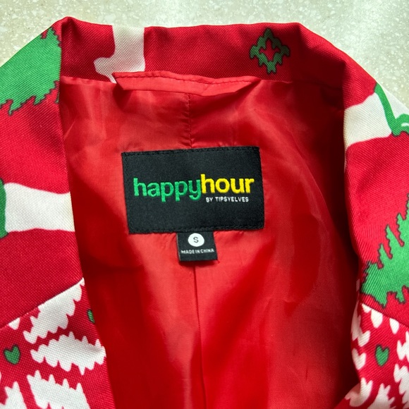 X~MAS Lama Jacket (HappyHour) Sz S Red - Picture 5 of 6